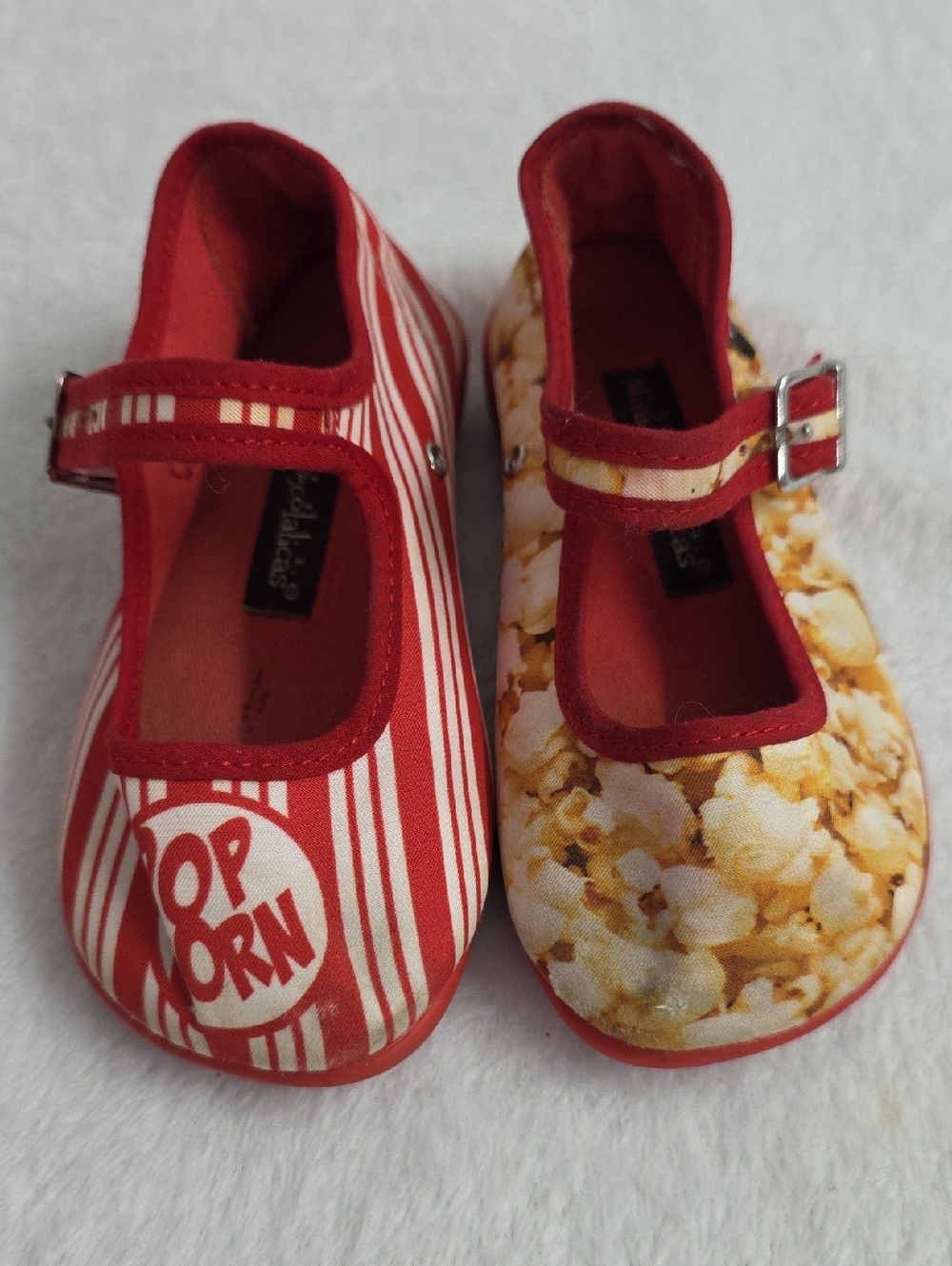 Hot Chocolate Design Girl's Popcorn Mary Jane Buckle Ankle Strap Shoes 7 Toddler